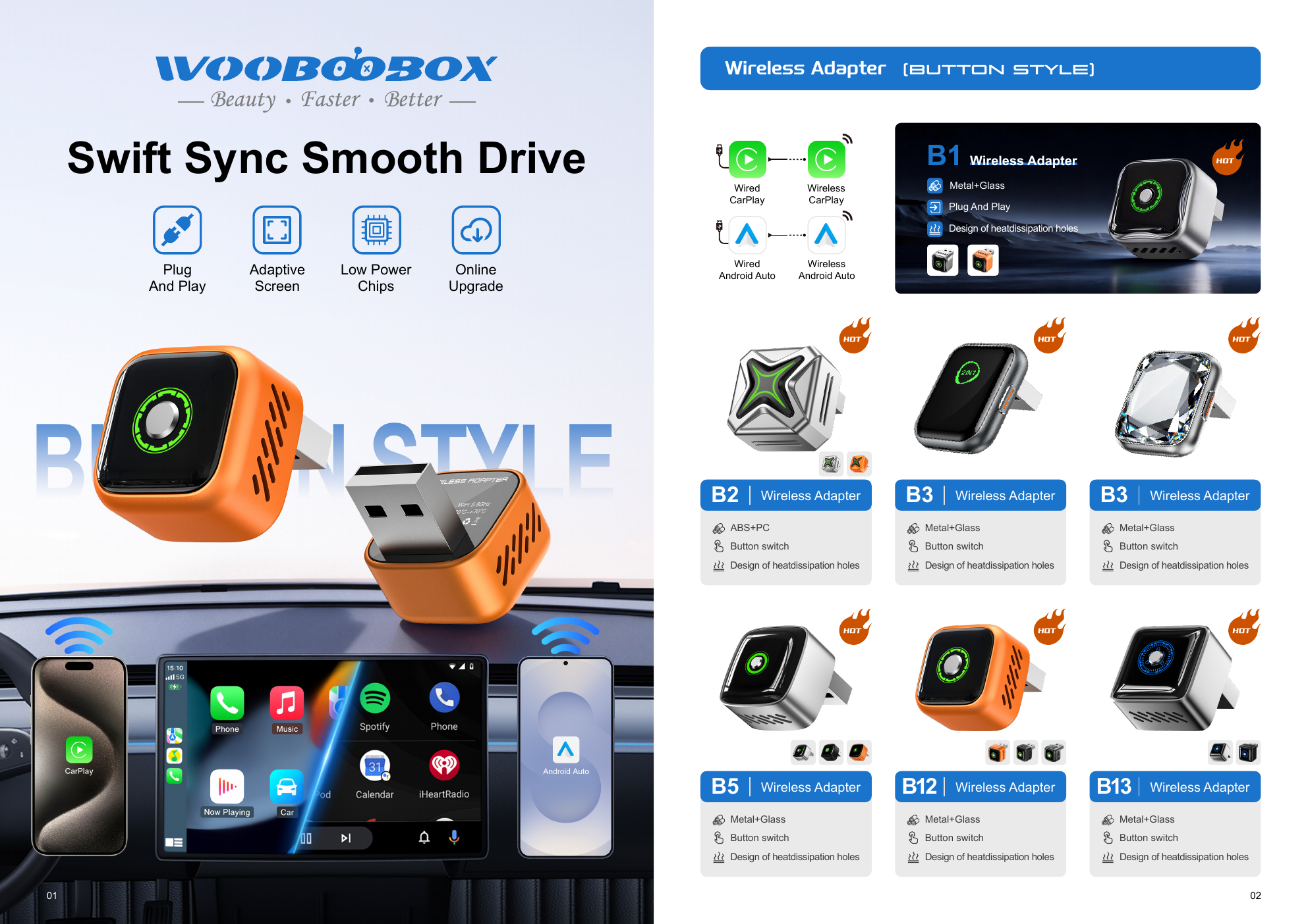Wireless CarPlay adapter product range